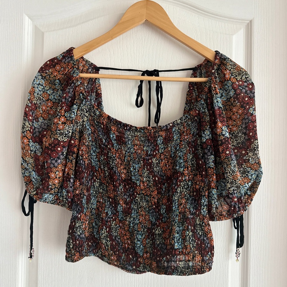 Free People Floral Top